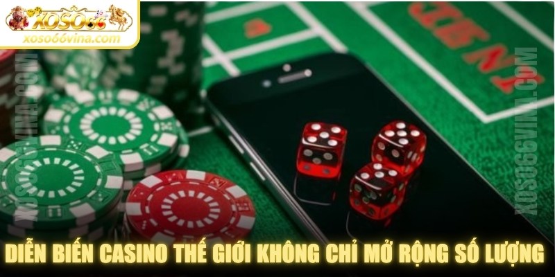 Diễn biến casino thế giới không chỉ mở rộng số lượng mà còn rất đa dạng
