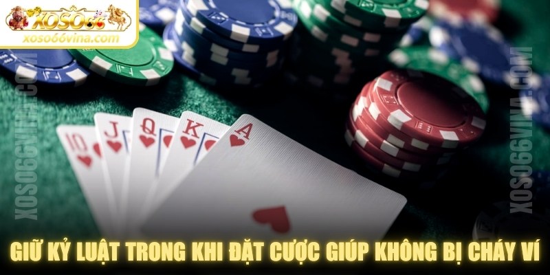 Giữ kỷ luật trong khi đặt cược sẽ giúp bạn không bị cháy ví